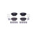 Brake pad set, disc brake 8DB 355 040-321 Hella