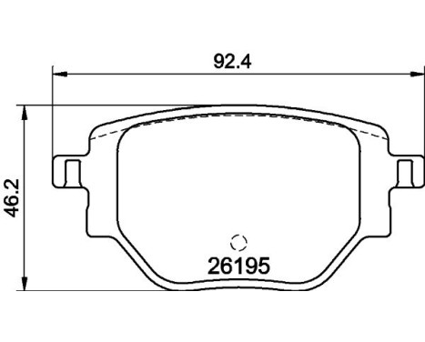 Brake pad set, disc brake 8DB 355 040-321 Hella, Image 4