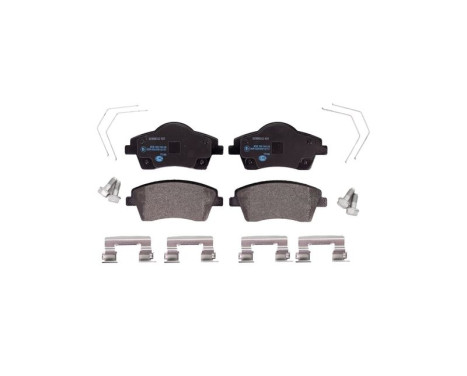 Brake pad set, disc brake 8DB 355 040-351 Hella