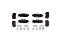 Brake pad set, disc brake 8DB 355 040-391 Hella