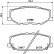 Brake pad set, disc brake 8DB 355 040-421 Hella