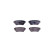 Brake pad set, disc brake 8DB 355 040-501 Hella