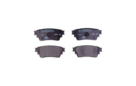 Brake pad set, disc brake 8DB 355 040-501 Hella