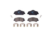 Brake pad set, disc brake 8DB 355 040-561 Hella