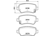 Brake pad set, disc brake 8DB 355 040-611 Hella