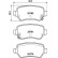 Brake pad set, disc brake 8DB 355 040-611 Hella