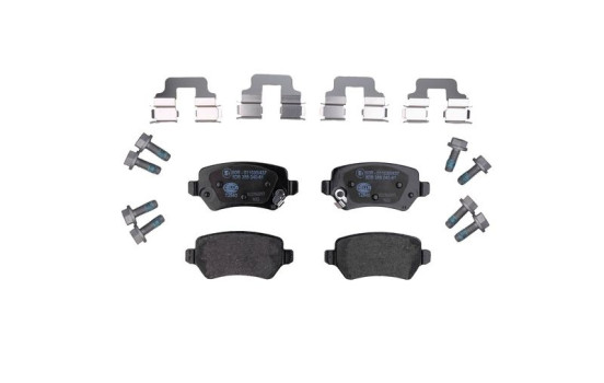 Brake pad set, disc brake 8DB 355 040-611 Hella, Image 2