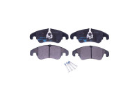 Brake pad set, disc brake 8DB 355 040-621 Hella