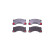Brake pad set, disc brake 8DB 355 040-631 Hella