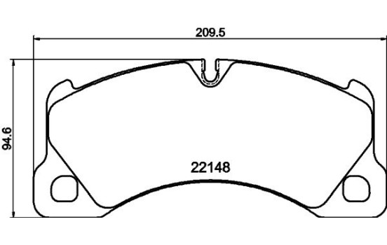 Brake pad set, disc brake 8DB 355 040-631 Hella, Image 4