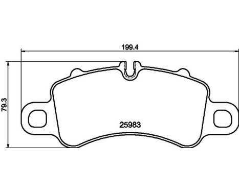 Brake pad set, disc brake 8DB 355 040-771 Hella, Image 4