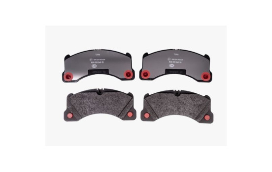 Brake pad set, disc brake 8DB 355 040-781 Hella