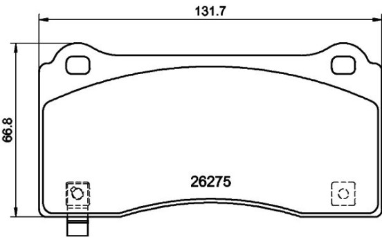 BRAKE PAD SET, DISC BRAKE 8DB 355 040-861 Hella