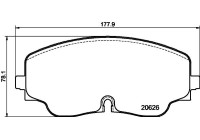 Brake pad set, disc brake 8DB 355 041-051 Hella