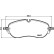 Brake pad set, disc brake 8DB 355 042-661 Hella