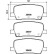 Brake pad set, disc brake 8DB 355 042-701 Hella