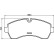 Brake pad set, disc brake 8DB 355 043-911 Hella