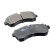 Brake pad set, disc brake 8DB 355 043-911 Hella, Thumbnail 2