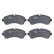 Brake pad set, disc brake 8DB 355 043-911 Hella, Thumbnail 3