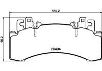 Brake pad set, disc brake 8DB 355 044-751 Hella