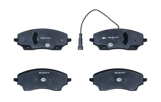Brake pad set, disc brake 8DB 355 047-611 Hella, Image 3