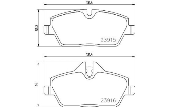 BRAKE PAD SET, DISC BRAKE 8DB 8DB 355 021-881 Hella, Image 4