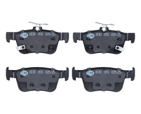 BRAKE PAD SET, DISC BRAKE 8DB 8DB 355 025-251 Hella, Image 4