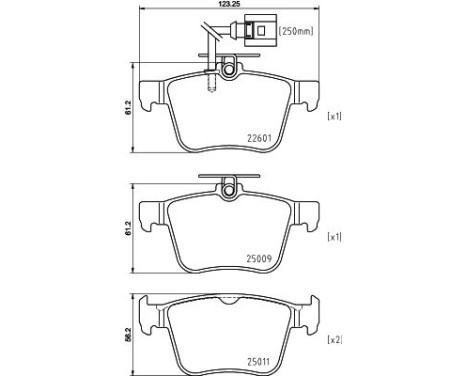 BRAKE PAD SET, DISC BRAKE 8DB 8DB 355 025-661 Hella, Image 4