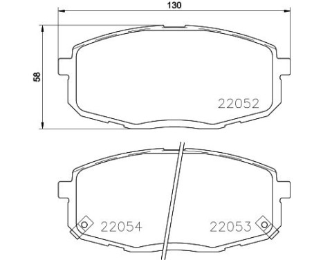 BRAKE PAD SET, DISC BRAKE 8DB 8DB 355 025-791 Hella, Image 4