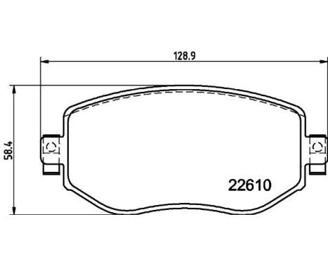 BRAKE PAD SET, DISC BRAKE 8DB 8DB 355 025-851 Hella, Image 4