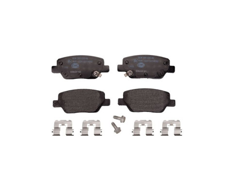 BRAKE PAD SET, DISC BRAKE 8DB 8DB 355 025-861 Hella