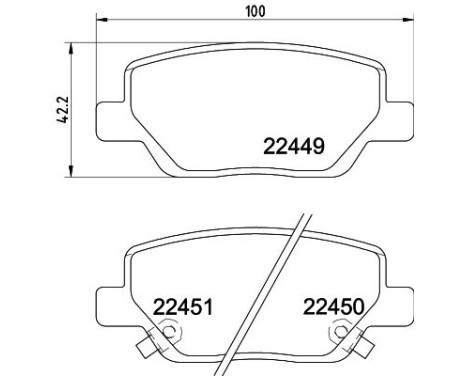 BRAKE PAD SET, DISC BRAKE 8DB 8DB 355 025-861 Hella, Image 4