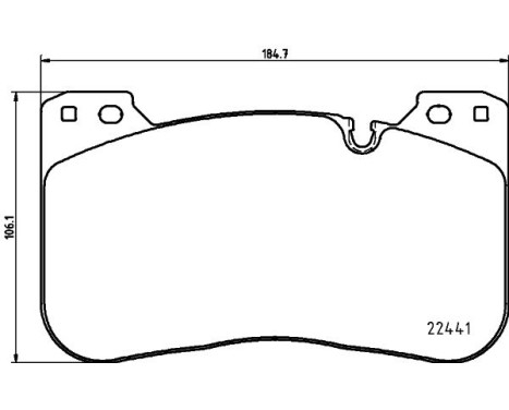 BRAKE PAD SET, DISC BRAKE 8DB 8DB 355 025-991 Hella