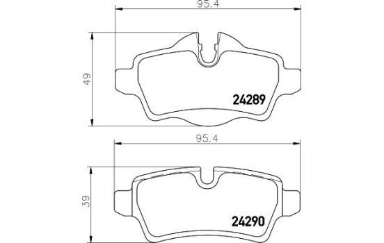 BRAKE PAD SET, DISC BRAKE 8DB 8DB 355 031-791 Hella