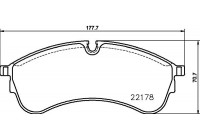 BRAKE PAD SET, DISC BRAKE 8DB 8DB 355 032-931 Hella