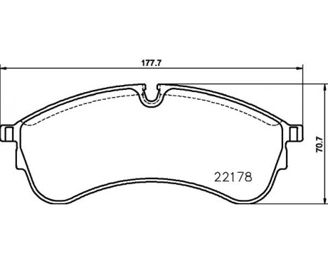 BRAKE PAD SET, DISC BRAKE 8DB 8DB 355 032-931 Hella