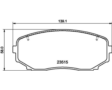 BRAKE PAD SET, DISC BRAKE 8DB 8DB 355 032-941 Hella, Image 4