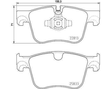 BRAKE PAD SET, DISC BRAKE 8DB 8DB 355 036-491 Hella, Image 4