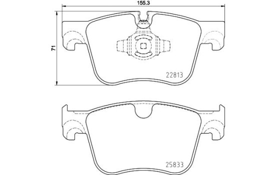 BRAKE PAD SET, DISC BRAKE 8DB 8DB 355 036-491 Hella, Image 4
