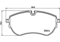 BRAKE PAD SET, DISC BRAKE 8DB 8DB 355 037-731 Hella