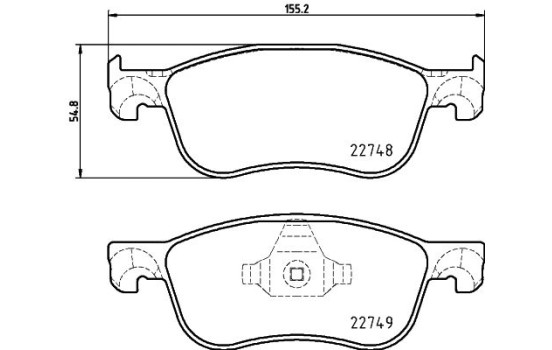 BRAKE PAD SET, DISC BRAKE 8DB 8DB 355 037-741 Hella, Image 4