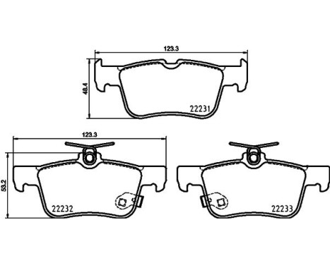 BRAKE PAD SET, DISC BRAKE 8DB 8DB 355 037-791 Hella, Image 4