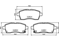 BRAKE PAD SET, DISC BRAKE 8DB 8DB 355 039-171 Hella