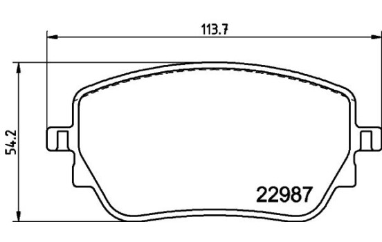 BRAKE PAD SET, DISC BRAKE 8DB 8DB 355 039-231 Hella