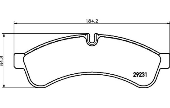 BRAKE PAD SET, DISC BRAKE 8DB 8DB 355 039-251 Hella, Image 4