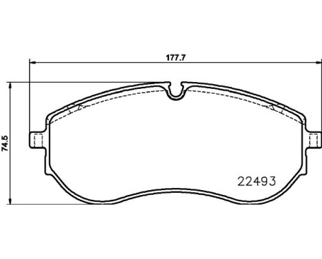 BRAKE PAD SET, DISC BRAKE 8DB 8DB 355 039-521 Hella