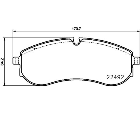 BRAKE PAD SET, DISC BRAKE 8DB 8DB 355 039-531 Hella, Image 4