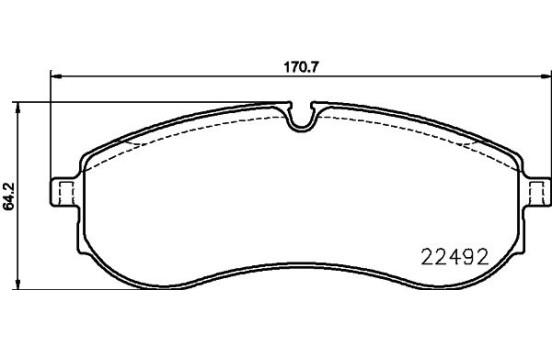 BRAKE PAD SET, DISC BRAKE 8DB 8DB 355 039-531 Hella, Image 4