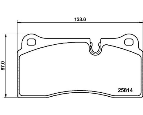 BRAKE PAD SET, DISC BRAKE 8DB 8DB 355 039-951 Hella