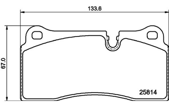 BRAKE PAD SET, DISC BRAKE 8DB 8DB 355 039-951 Hella